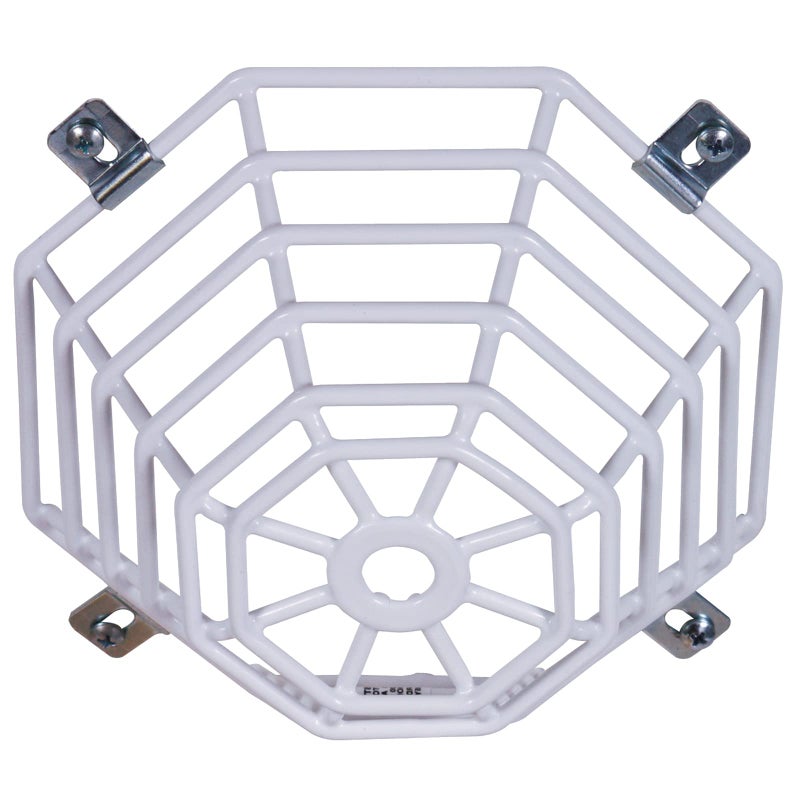 STI Safety Technology International, Inc. STI-9604 Steel Web Stopper, for Mini Smoke Detectors, Flush Mount, Protective Coated Steel Wire Guard , White - Image 1